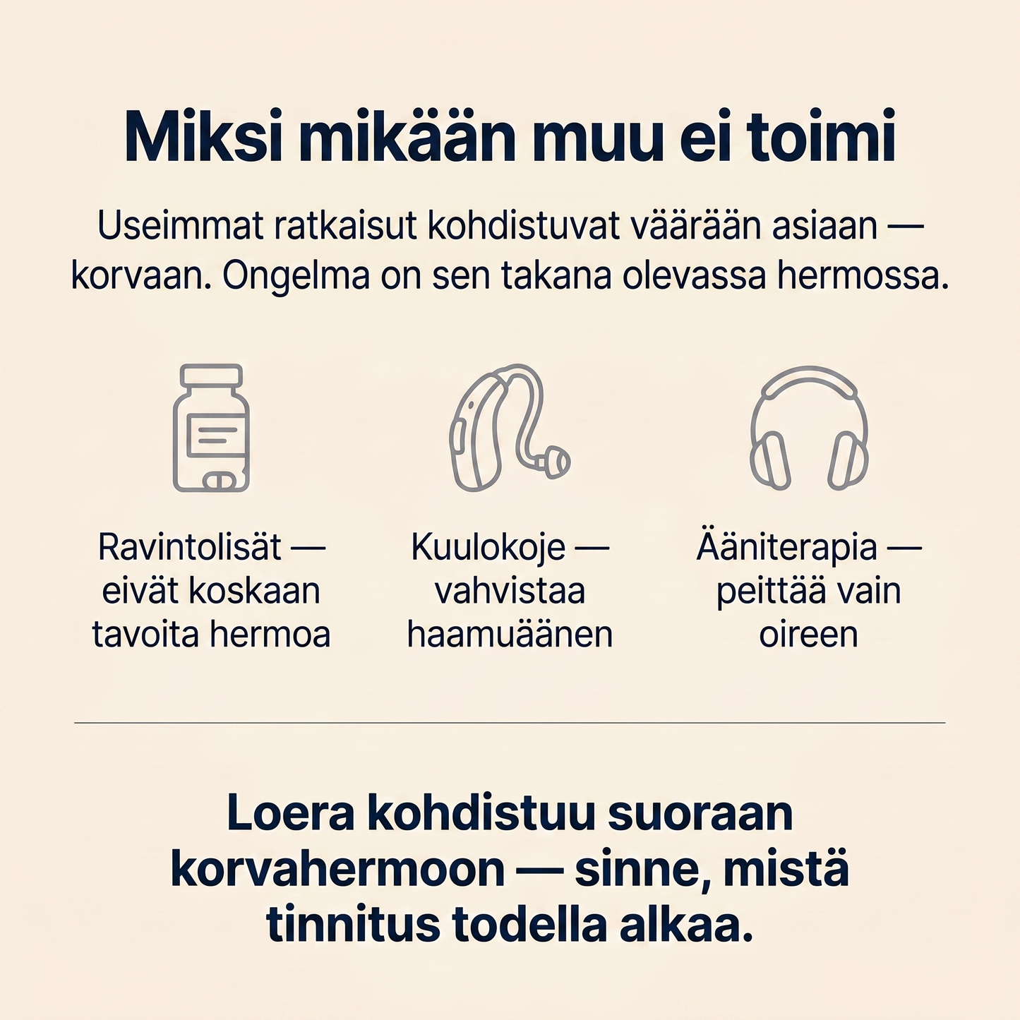 Loera™ tinnituslaite joka tuo sinulle hiljaisuuden