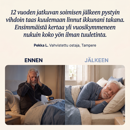 Loera™ tinnituslaite joka tuo sinulle hiljaisuuden