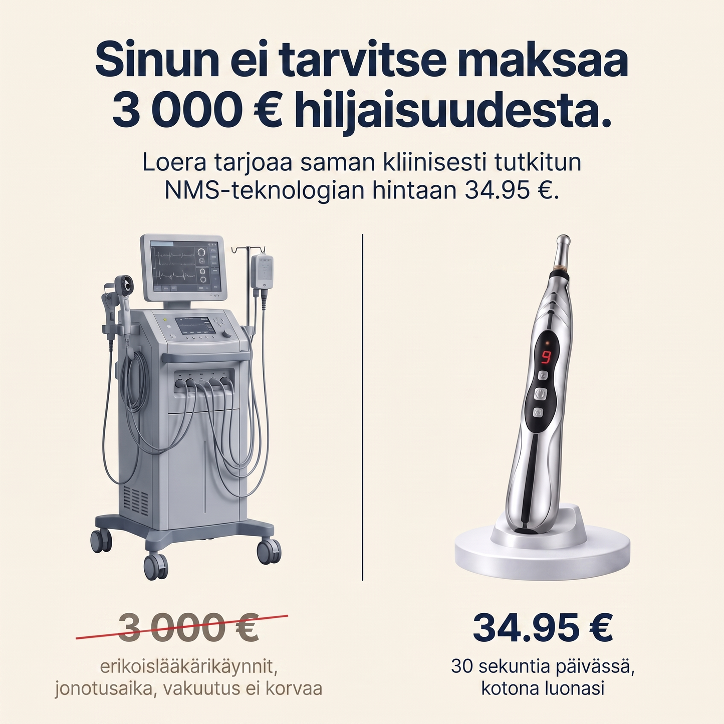 Loera™ tinnituslaite joka tuo sinulle hiljaisuuden